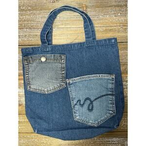 Y2K Bag Purse Upcycled Denim Handmade Reworked Jeans Pocket Indie Grunge Retro